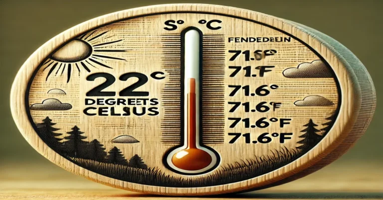 22 C to F