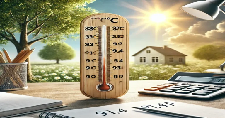 33 Celsius to Fahrenheit